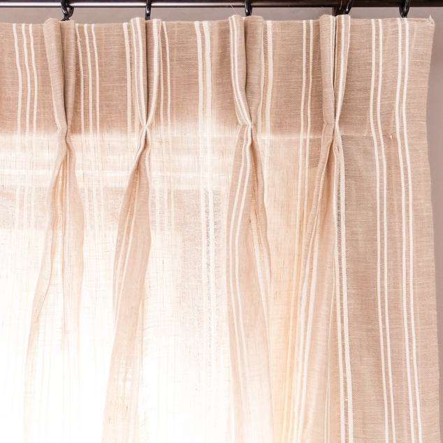 Striped Linen Sheers Striped Linen Sheers