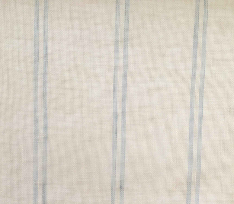 Oasis Stripe Blue fabric swatch from DrapeCo