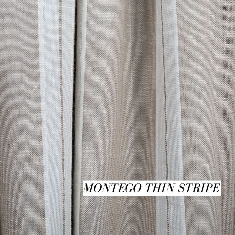 Striped Linen Sheers