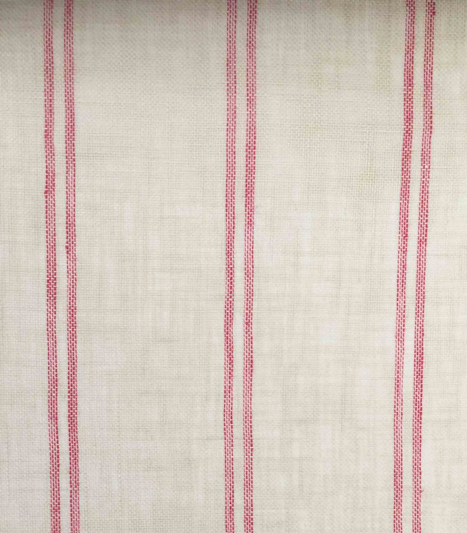 Oasis Stripe Red fabric swatch from DrapeCo