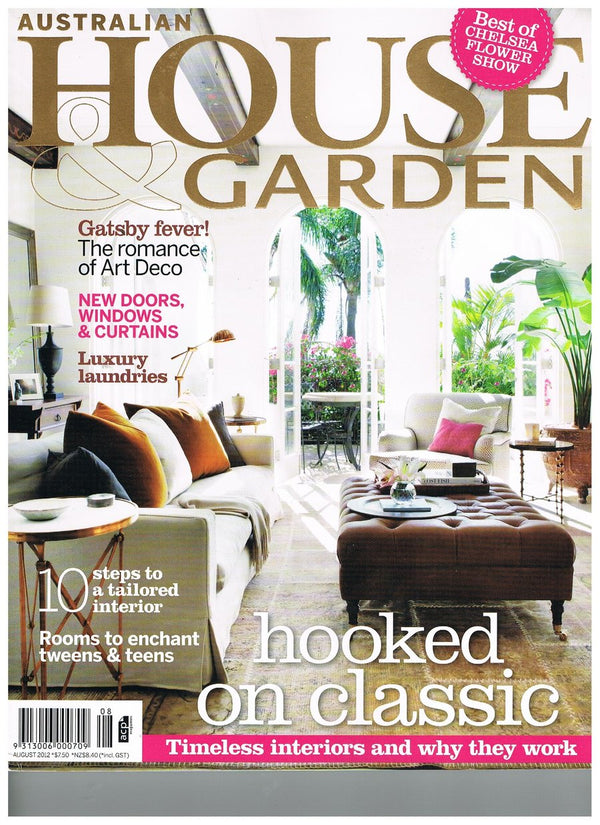 Cover of Australian House & Garden, August 2012